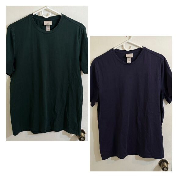 H&M Other - Men's H&M Slim Fit T-Shirts L Green & Navy